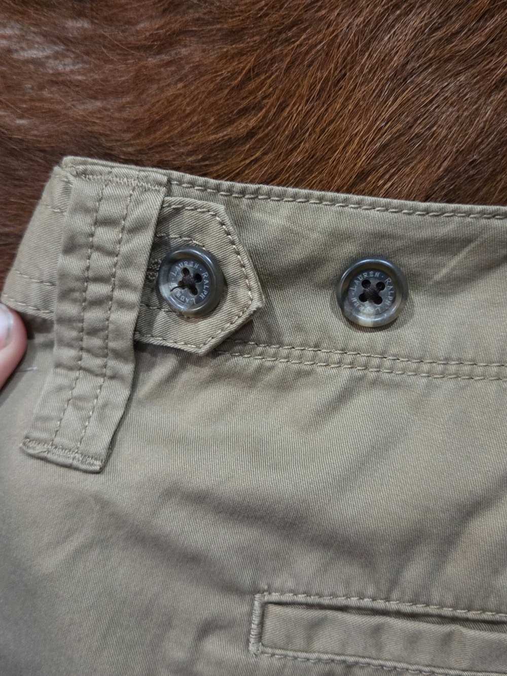 Lauren Ralph Lauren Khaki Cargo Pants - Picture 6 of 8